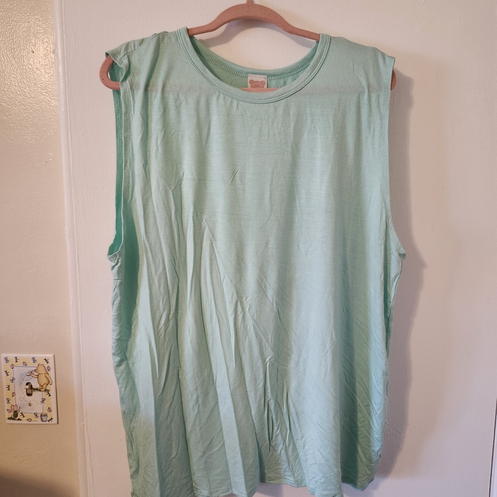 Light Green Sleeveless Tank Top